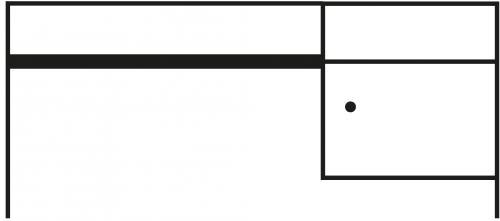 Lehrertisch mit PU Kante, Unterbau mit Schub und Fach, mit Schloß B/H: 130x65 cm