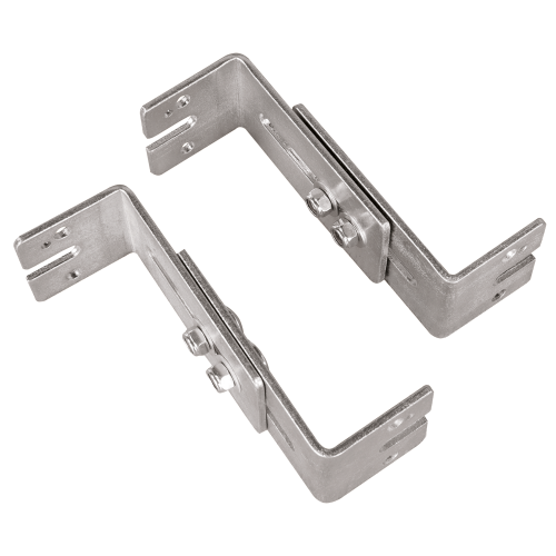 Montagesatz aus verstellbaren Wandhalterungen verzinkt, für einen Wandabstand von 13-18 cm