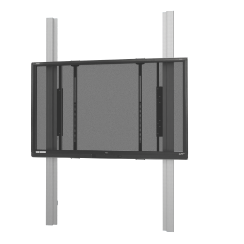 Wandmontiertes 2 Säulen Pylonensystem für Monitore von 75-86" elektrisch höhenverstellbar, 70 cm Hub