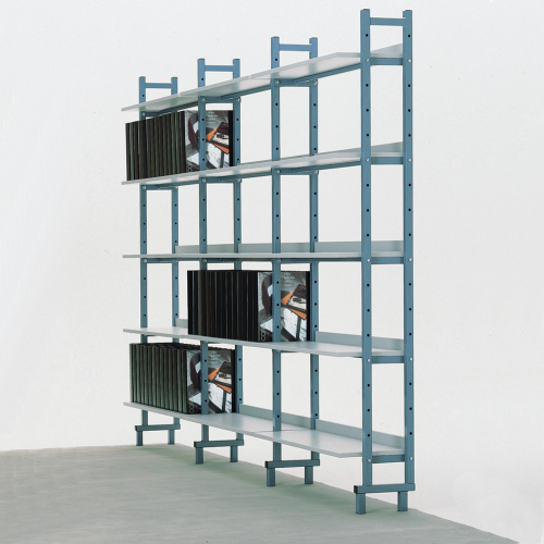 Boden mit Stahlunterzug für Bücherregal B/H/T: 95x1,9x32 cm, Boden zusätzlich für Bücherregal BR E und BR EA