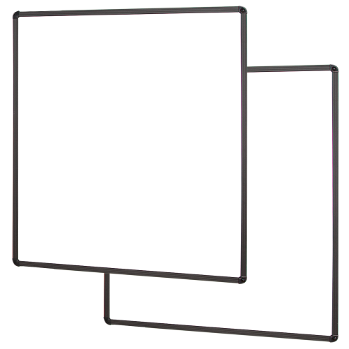Zwei Whiteboard Seitenflügel