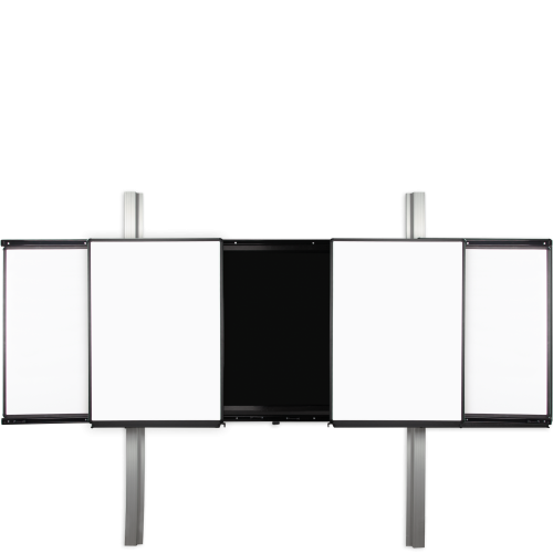 Rail 2.0 - elektrisch höhenverstellbare interaktive Tafel, Halterung für Monitore