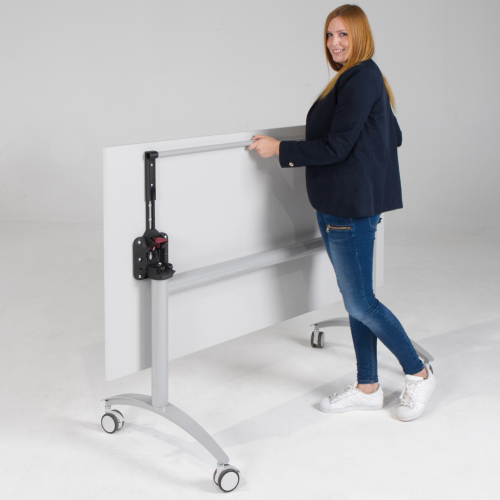 Seitenklapptisch mit Vollkernplatte "PowerSurf", fahrbar B/H/T: 160x72x80 cm
