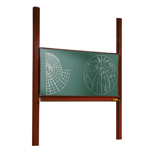 Pylonentafel mit einer Tafelfläche aus Stahl, Serie PY1 ST, grün Pylonentafel