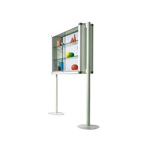Aluvitrine Modell WV2 H/T: 195x30 cm, Breite wählbar