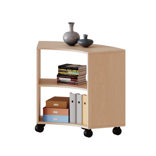 Fahrbares Sechstelkreisregal - Serie evo180